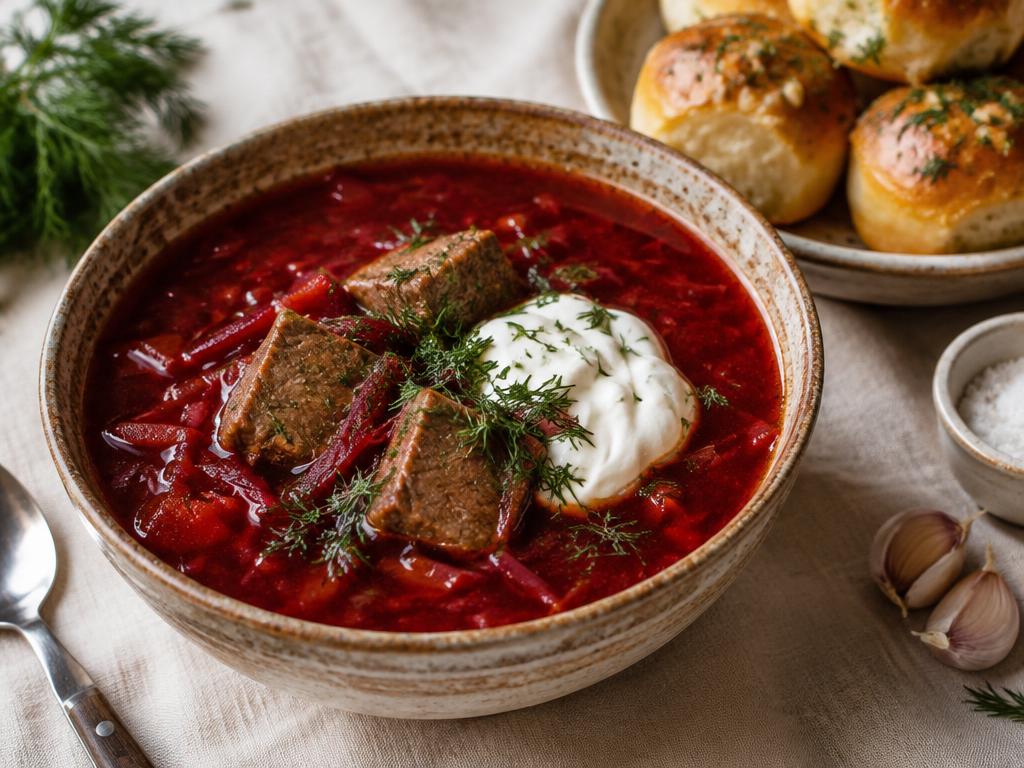 Borsch with beef (Argentina)